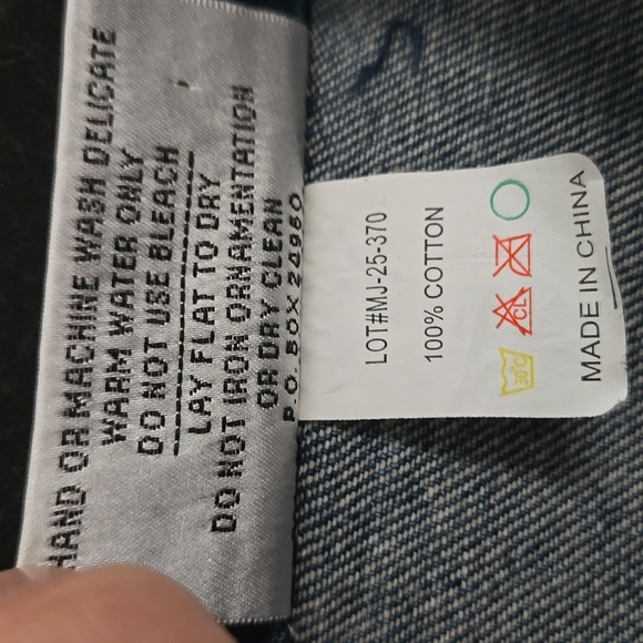 Christine Alexander Studded Denim Jacket size Small - Picture 10 of 10